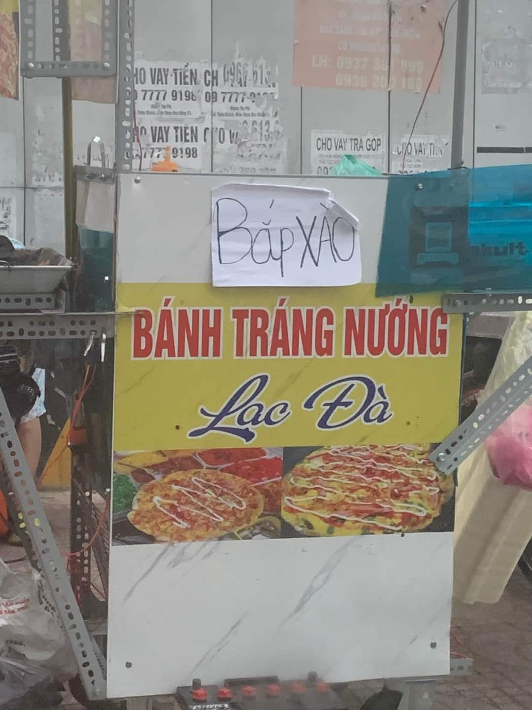 Quán bánh tráng nướng gần nhà
